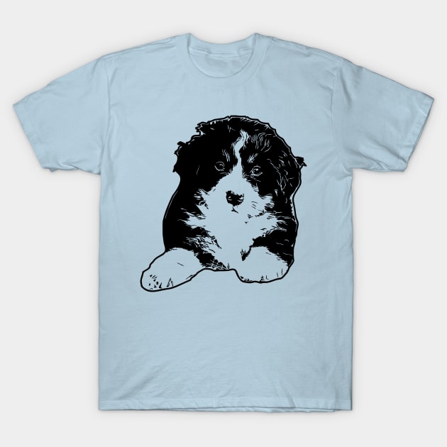 Bernese Mountain Dog Puppy T-Shirt by tribbledesign